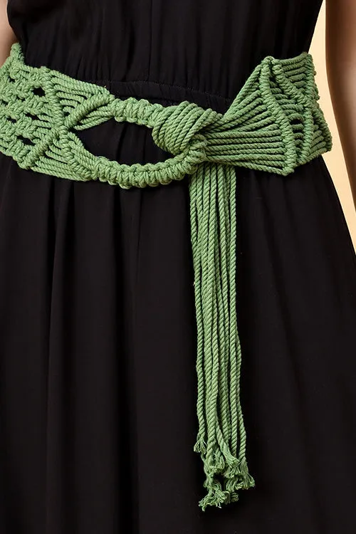 Ajoobaa "Boho" Macrame Cotton Belt