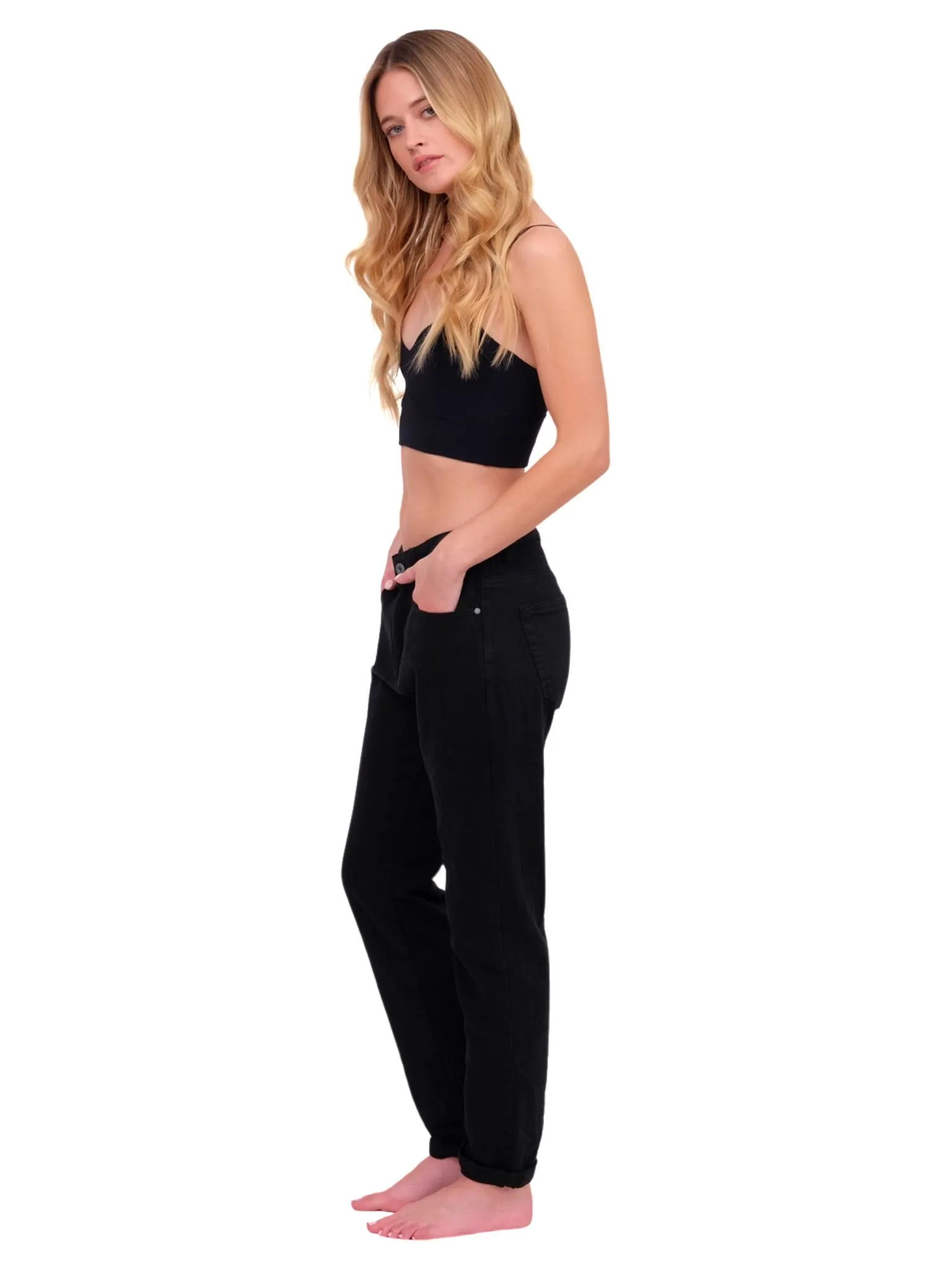 Black Straight Leg Pant