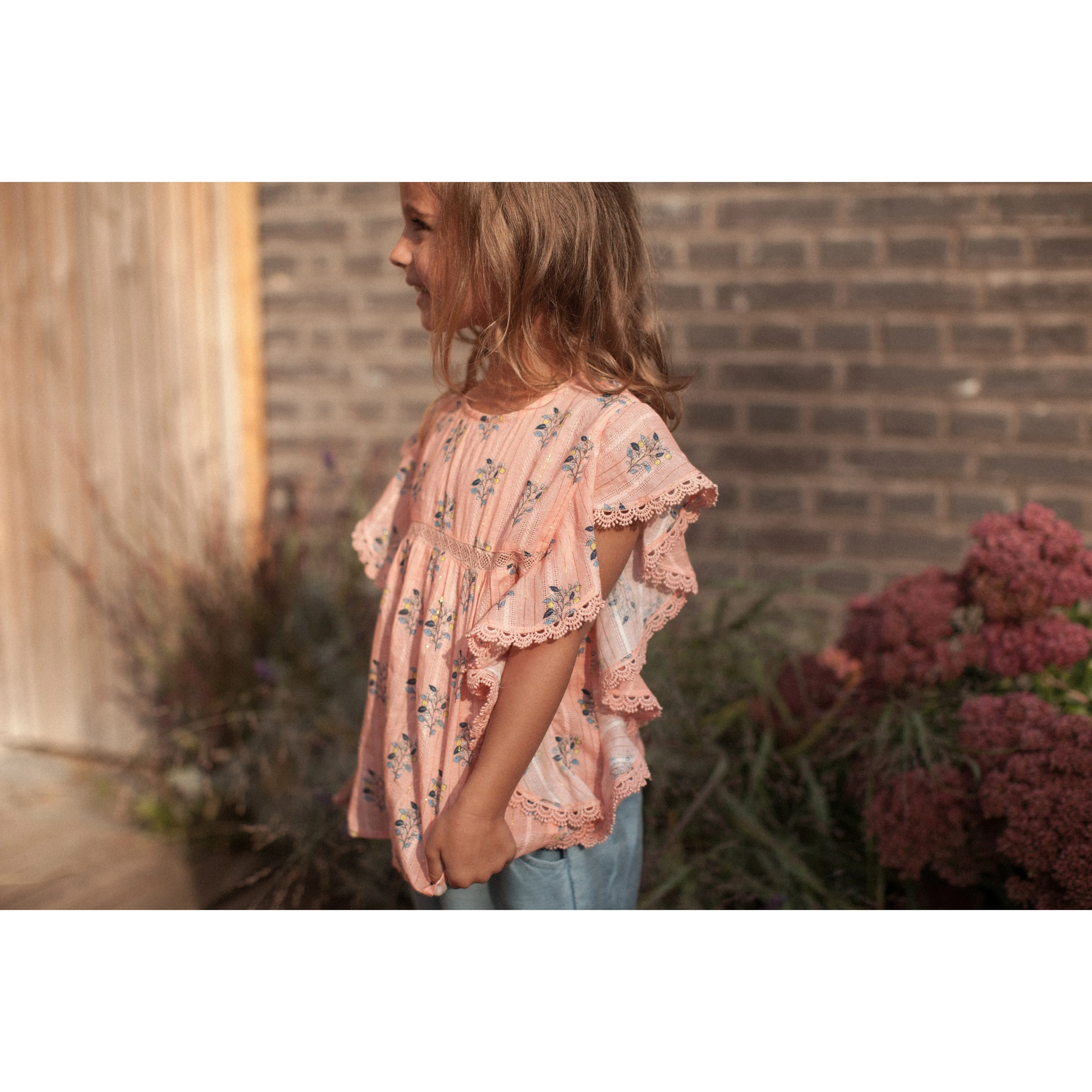 Bonheur du Jour Paris Girl Blouse Pink Bubble