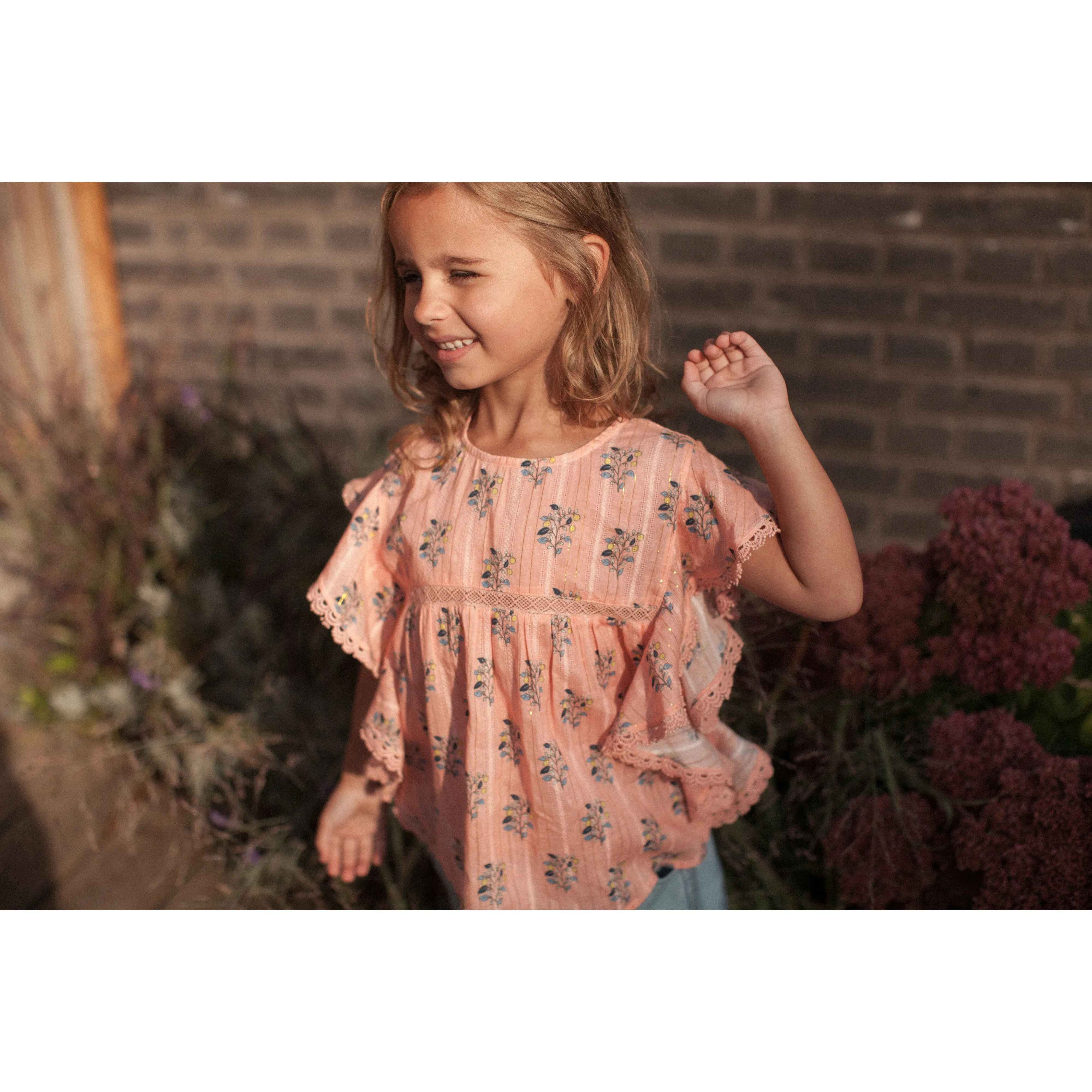 Bonheur du Jour Paris Girl Blouse Pink Bubble