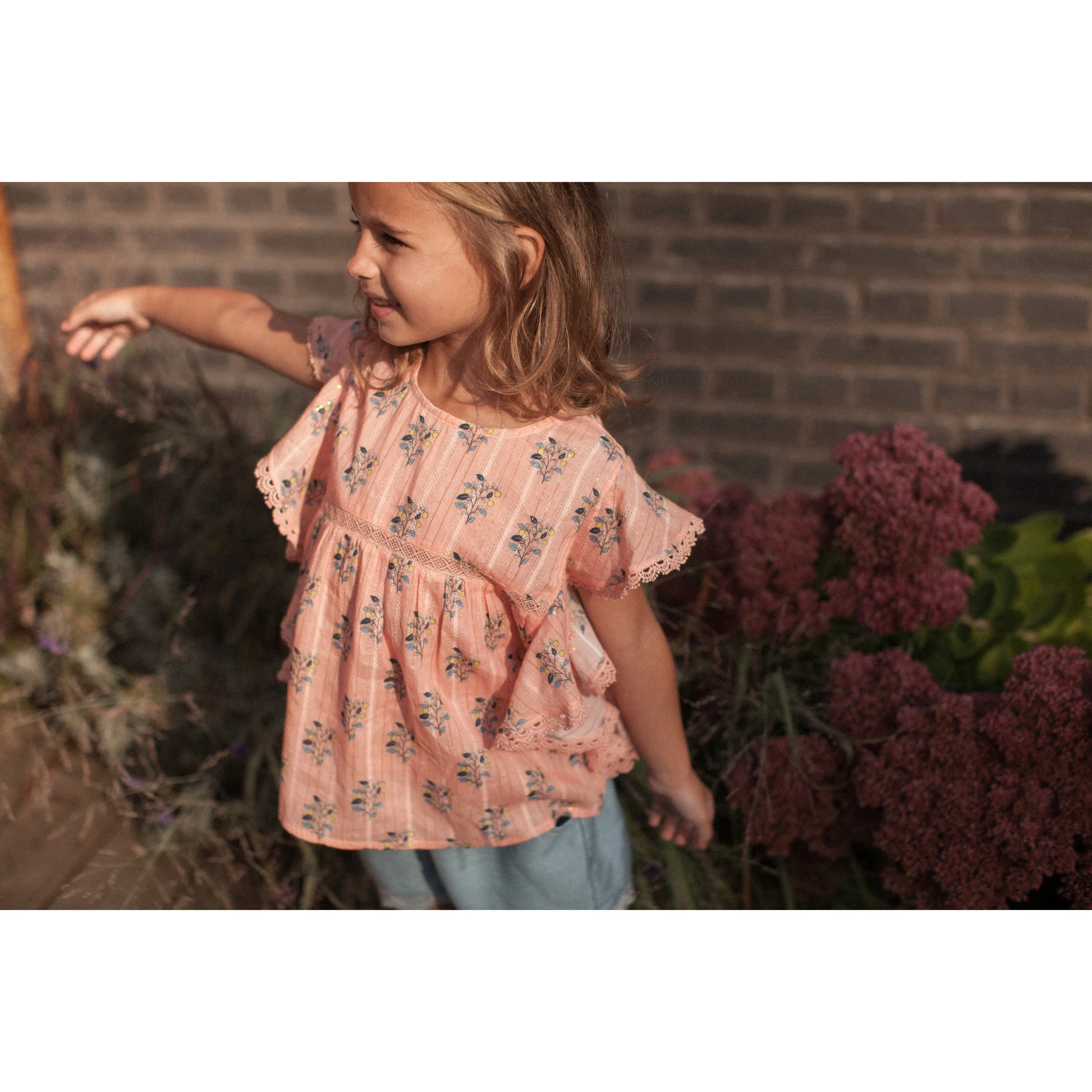 Bonheur du Jour Paris Girl Blouse Pink Bubble