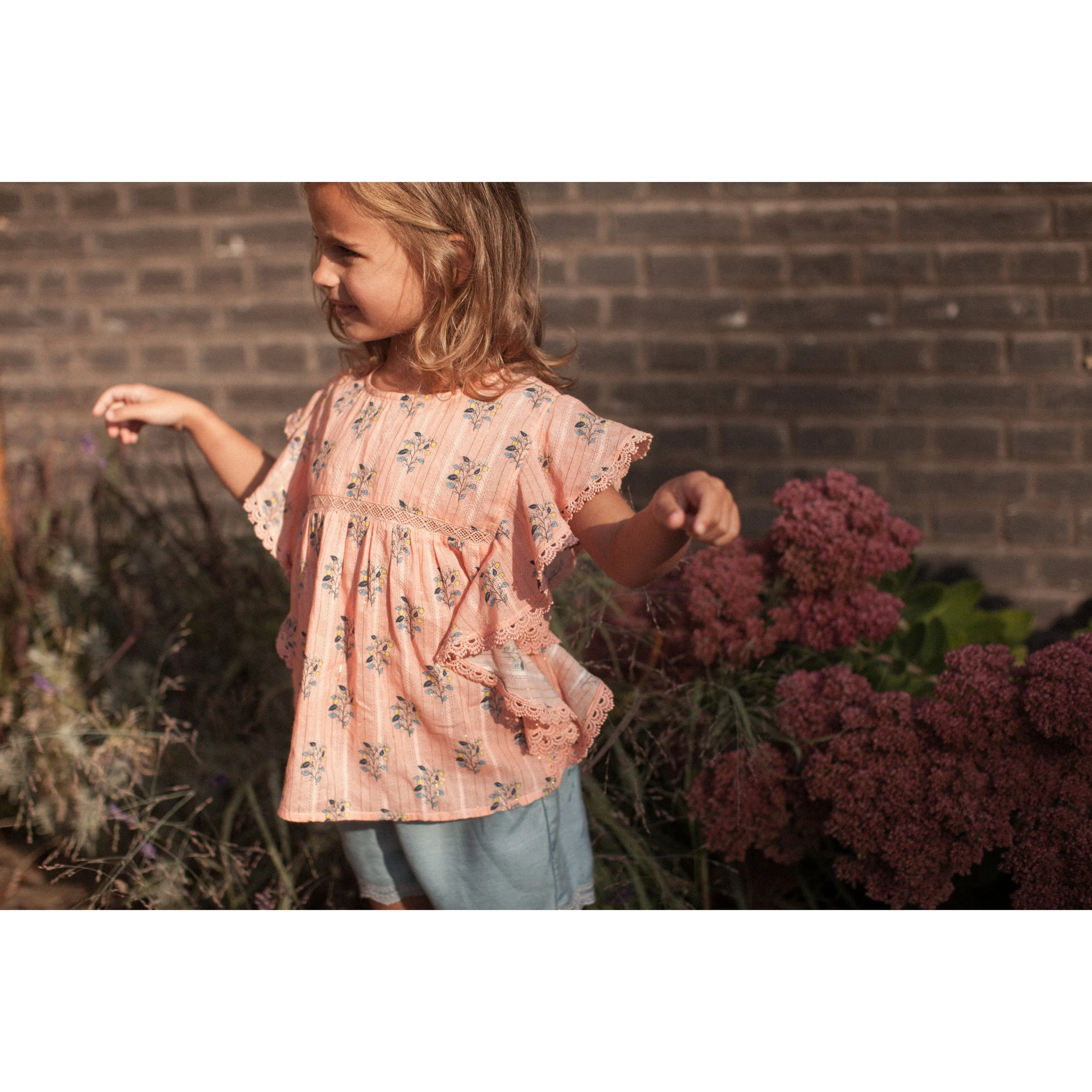 Bonheur du Jour Paris Girl Blouse Pink Bubble