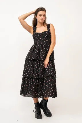 Darling Black Floral Dress