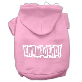 Ehrmagerd Screen Print Pet Hoodies Light Pink Size Xs (8)