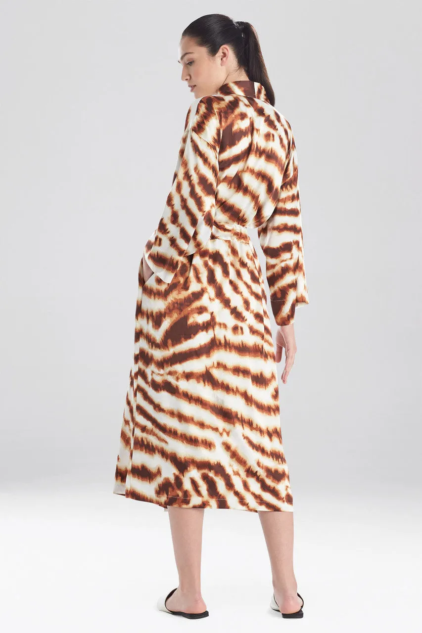 Ethereal Tiger Satin Robe