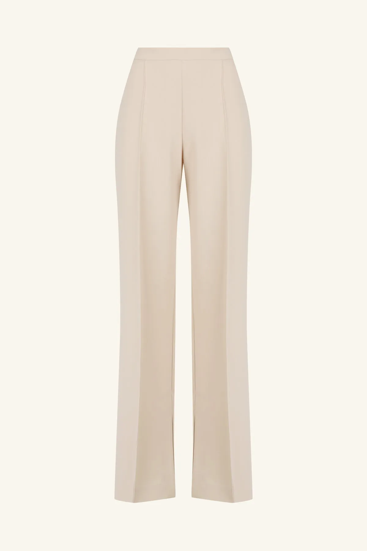 IRENA PINTUCK STRAIGHT LEG PANT - BONE