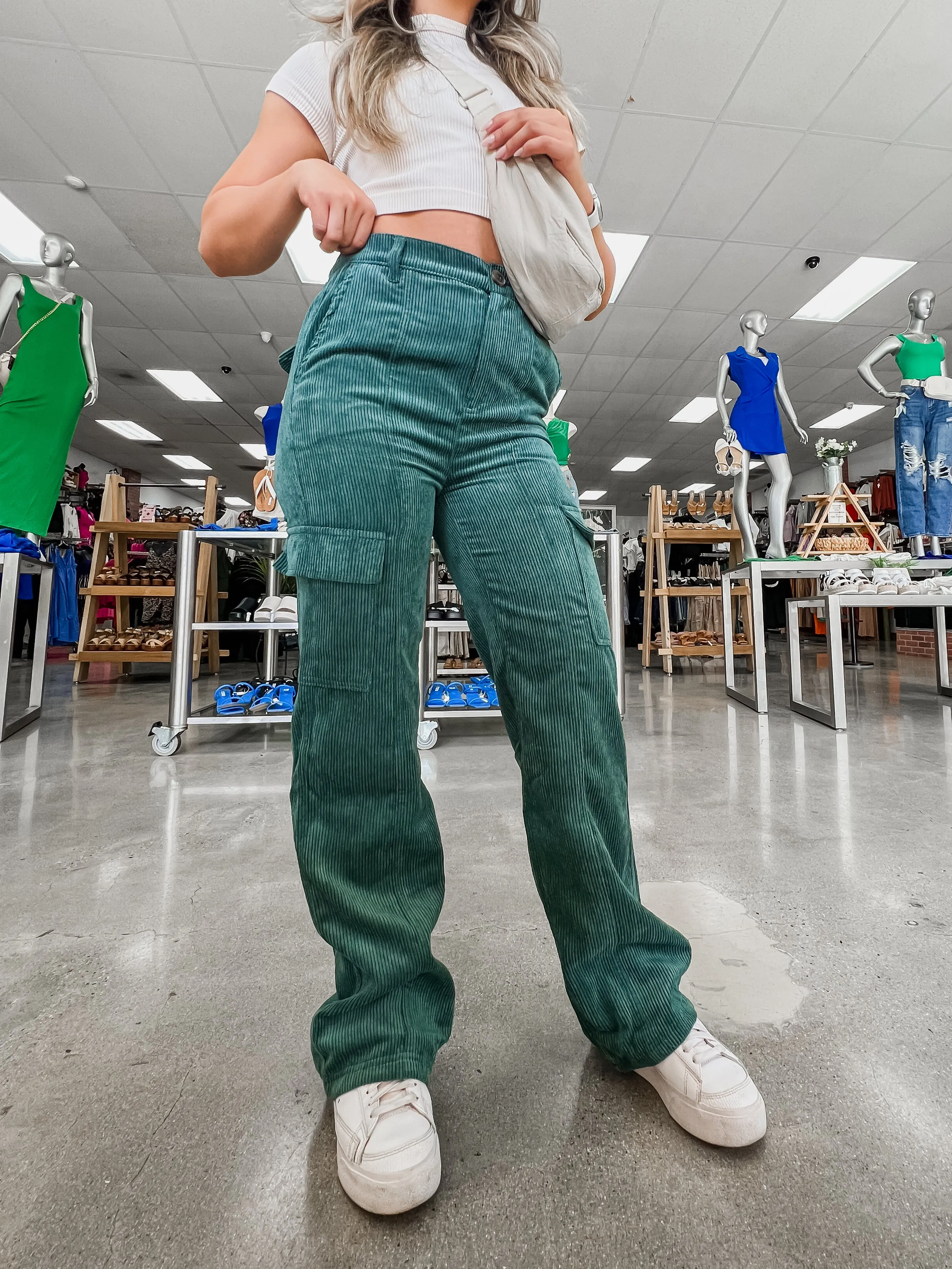 Jenna Corduroy High Waisted Pants