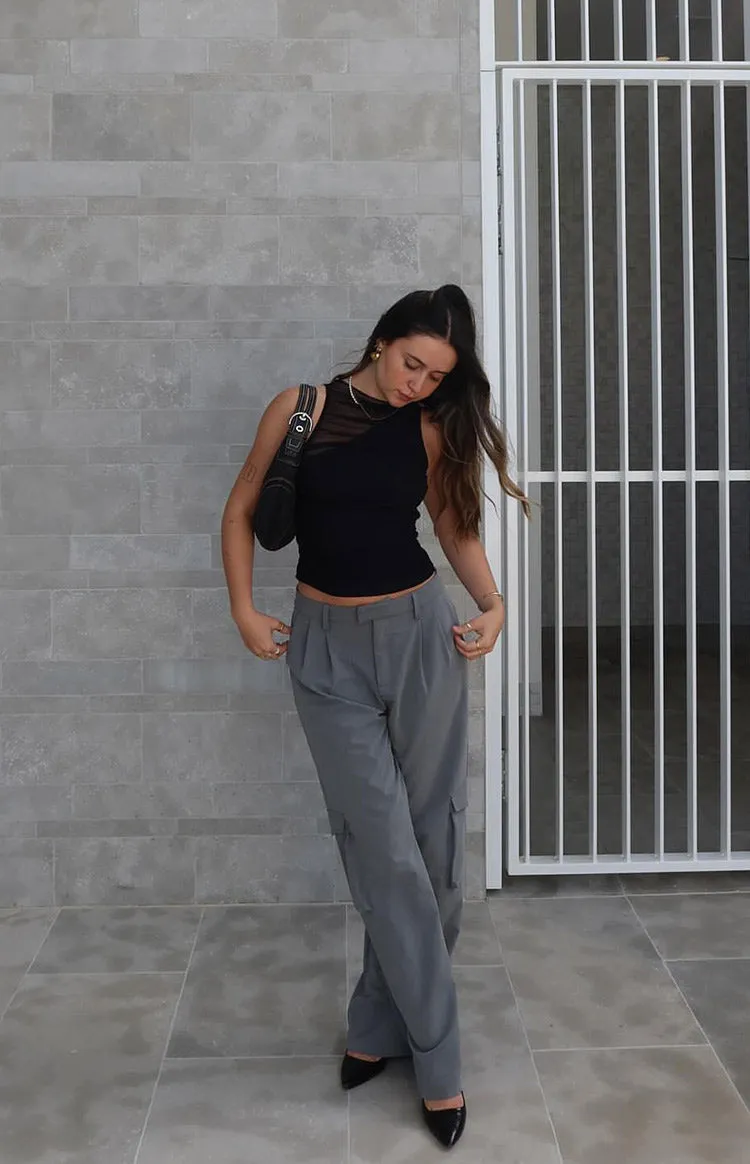 Kairos Grey Straight Leg Pants