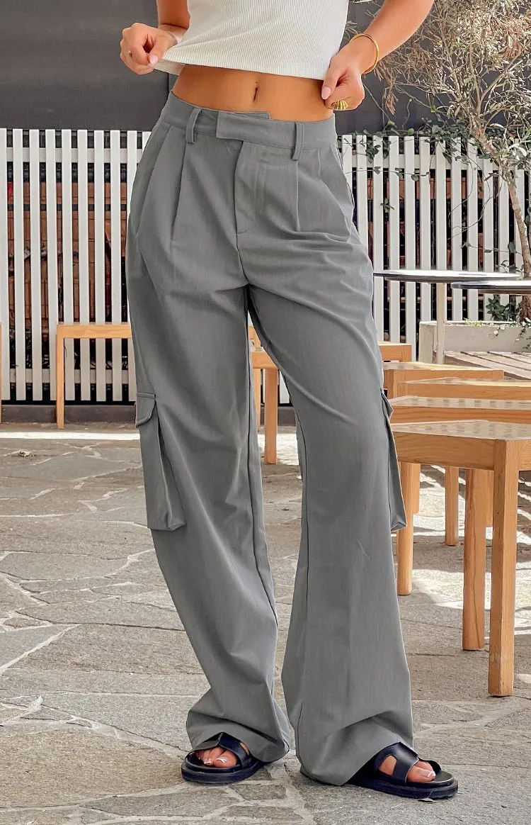 Kairos Grey Straight Leg Pants