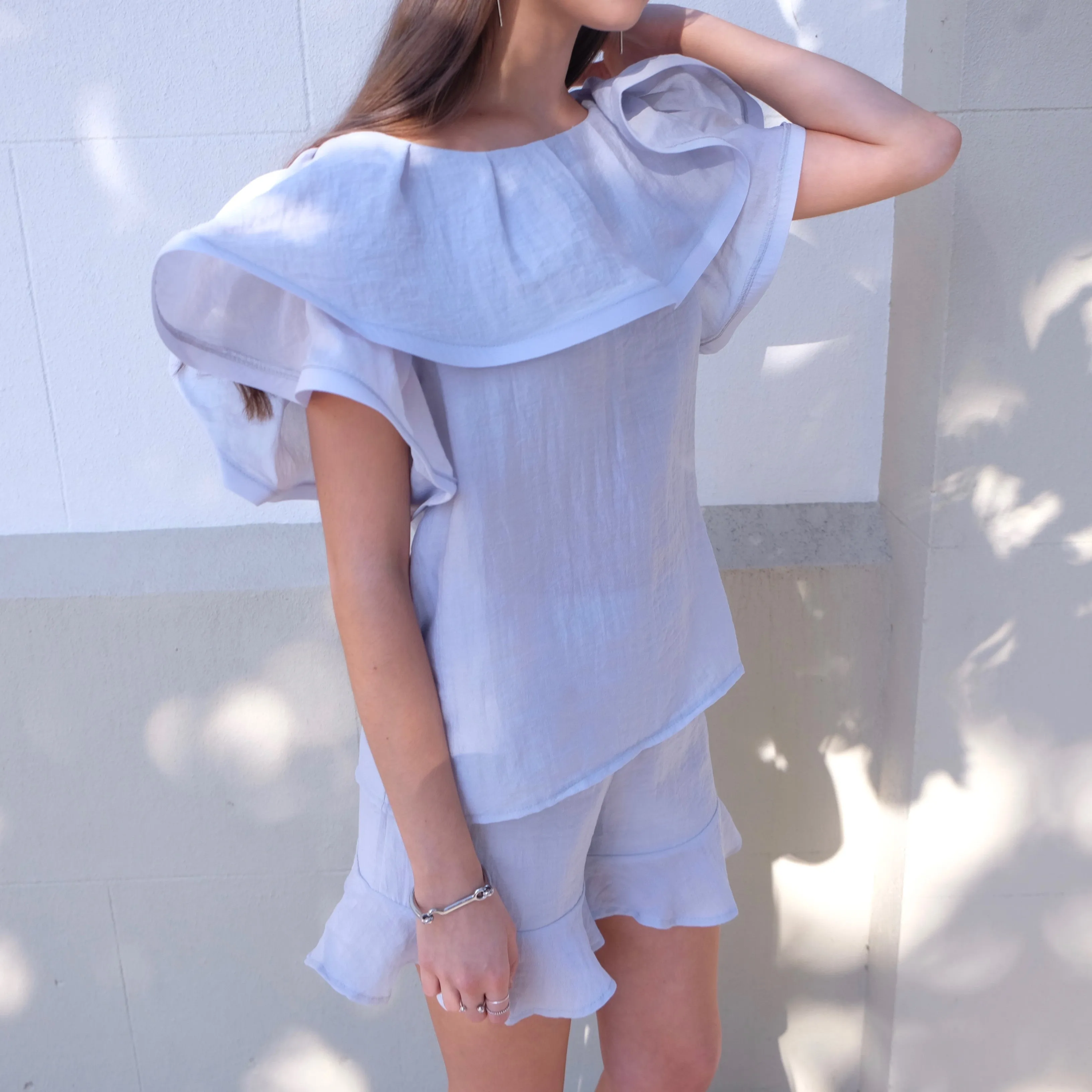 LEANNE RUFFLE SHORTS