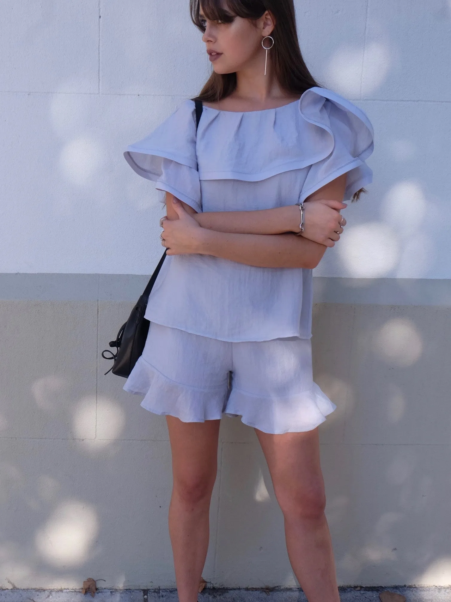 LEANNE RUFFLE SHORTS