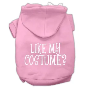 Like my costume? Screen Print Pet Hoodies Light Pink Size XL (16)