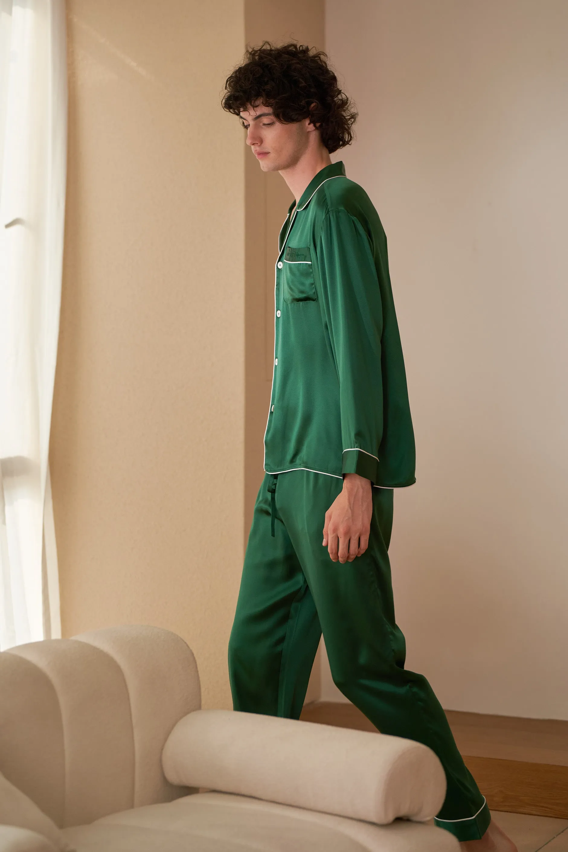 Men Essentials Silk Pajamas