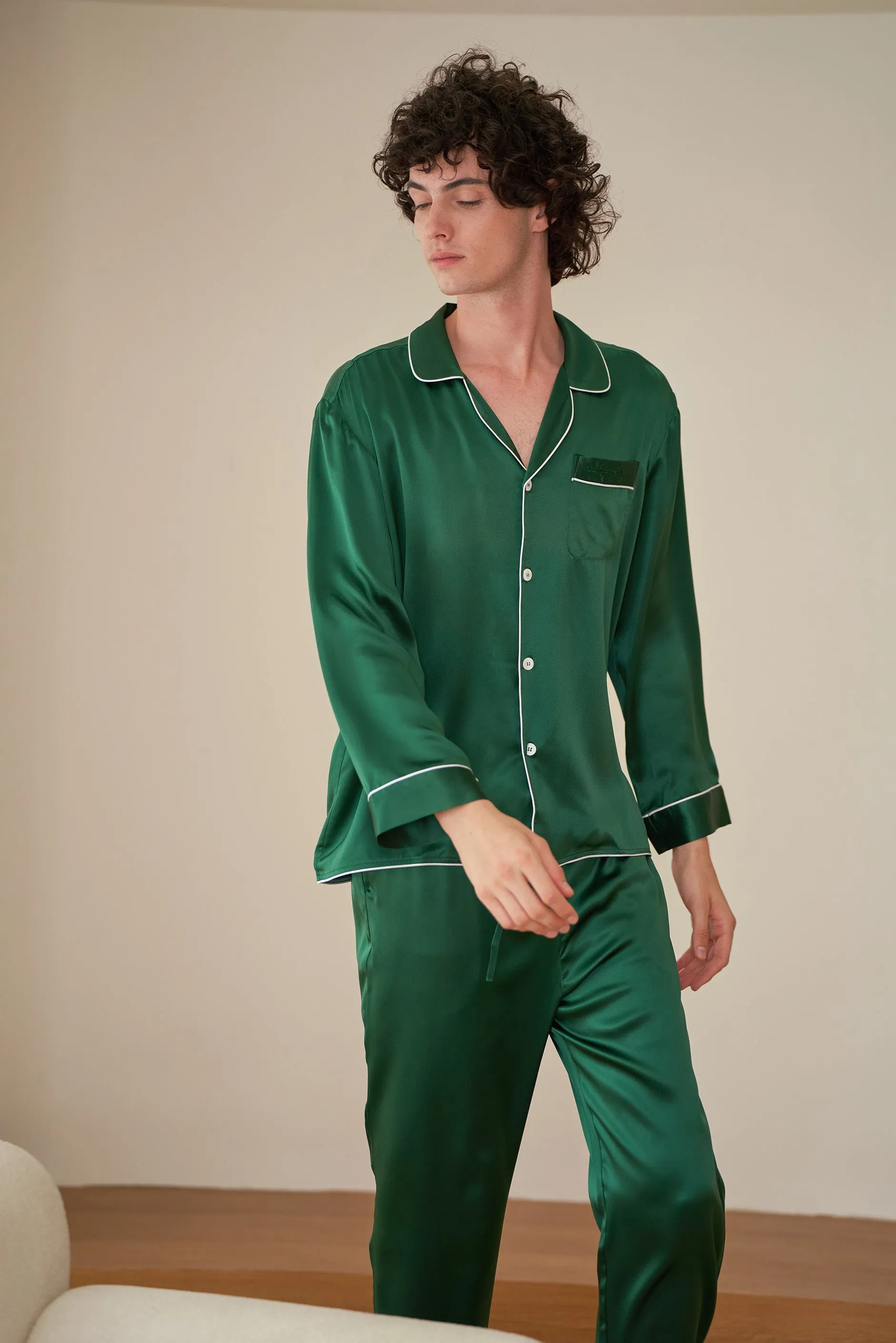 Men Essentials Silk Pajamas