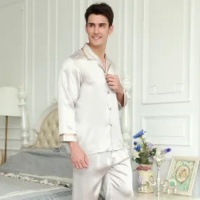 Men's mulberry silk pajamas