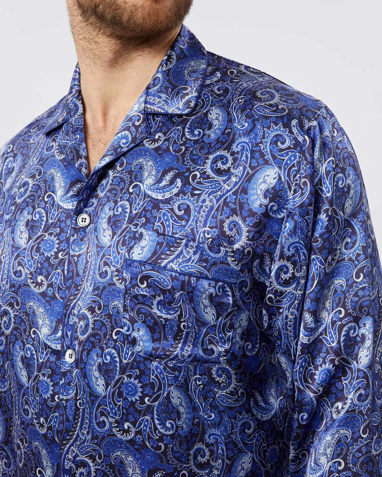 Men's Silk Pajamas - Rudford Paisley