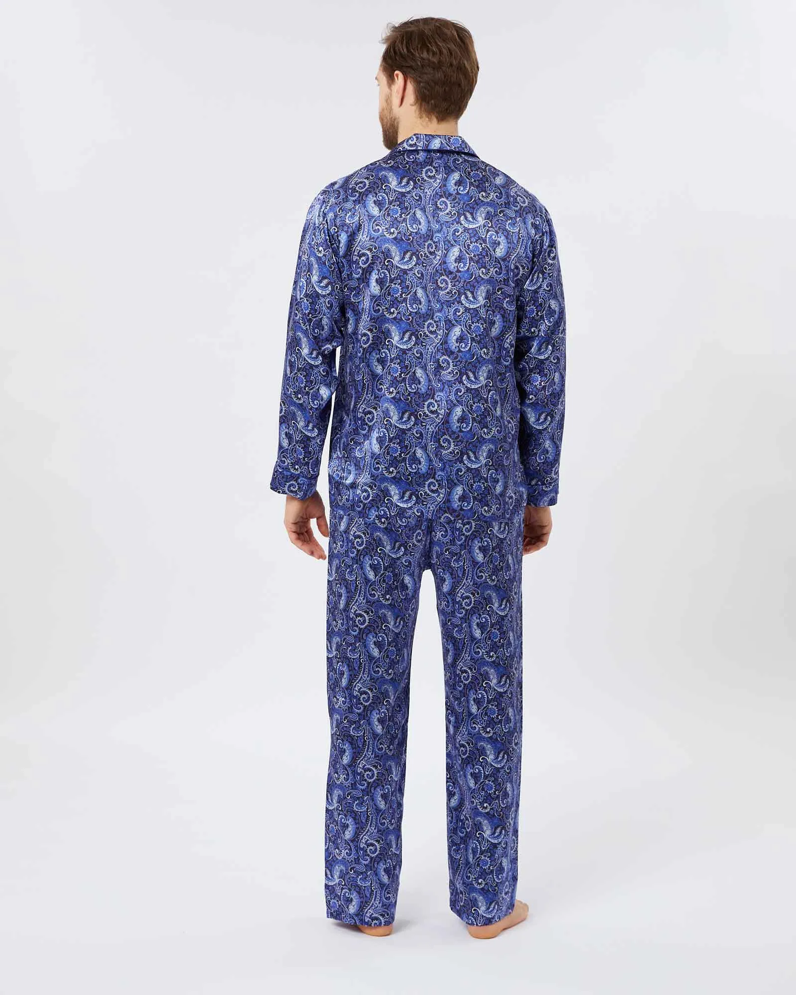 Men's Silk Pajamas - Rudford Paisley