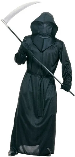 Mesh Face Robe Black