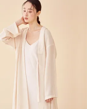 Pale Peach Multi-strap Robe / Long