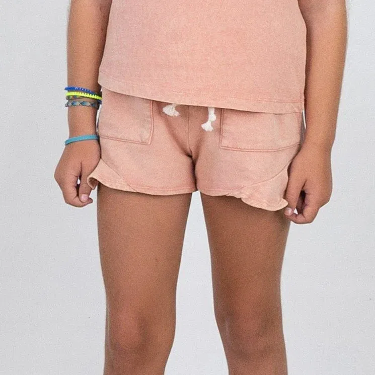 Pink Ruffle Shorts