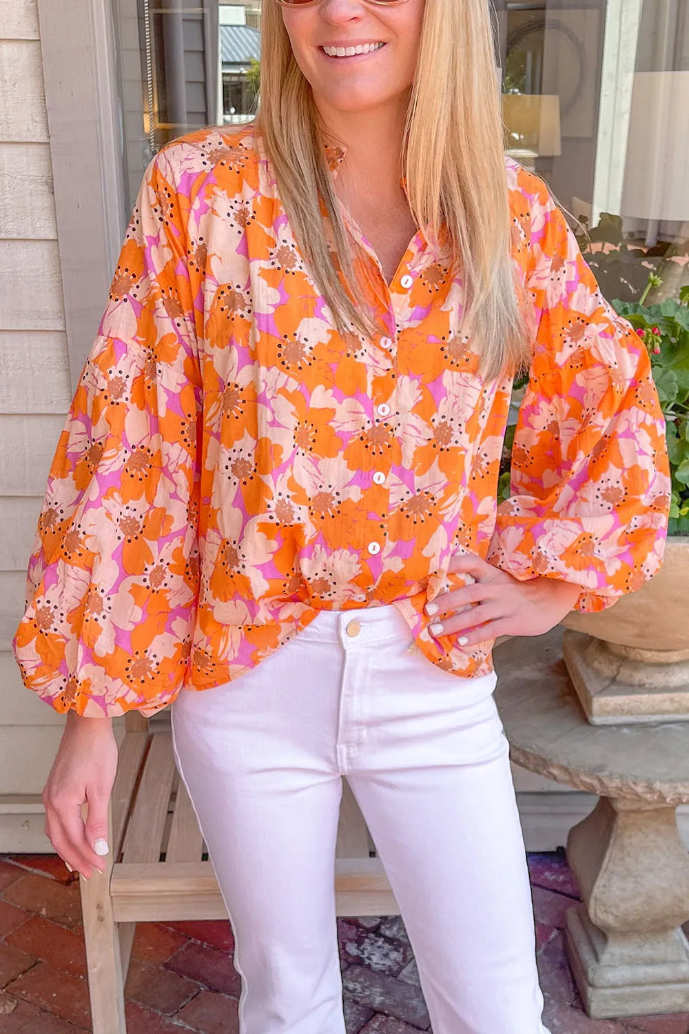 Resort Wear Floral Blouse