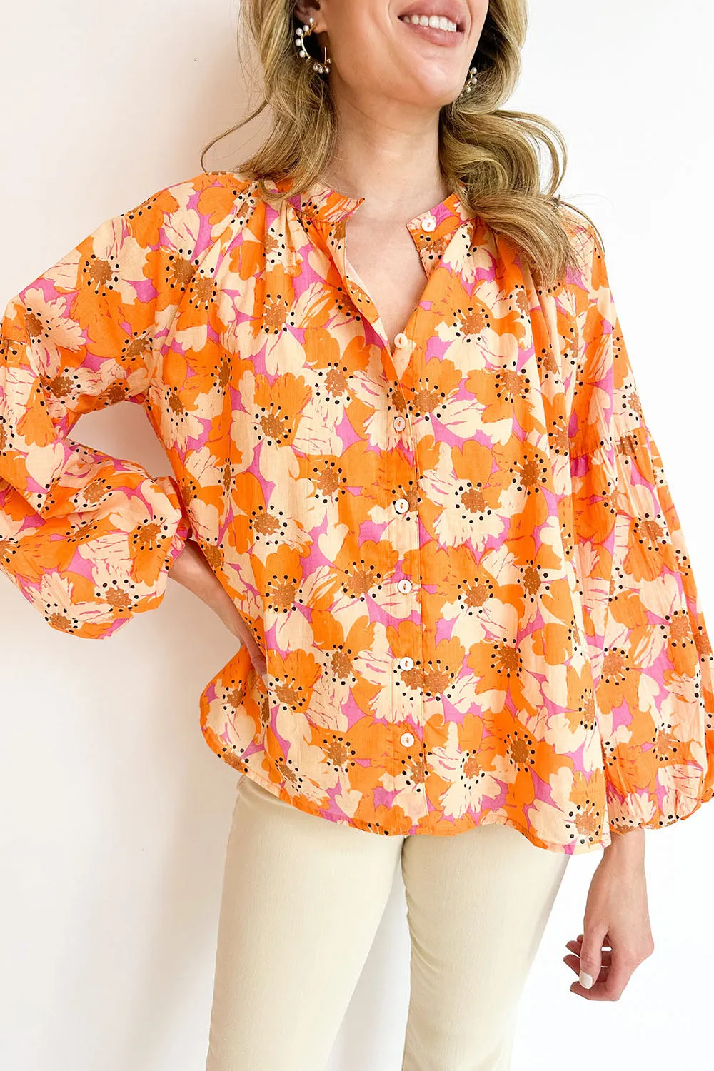 Resort Wear Floral Blouse