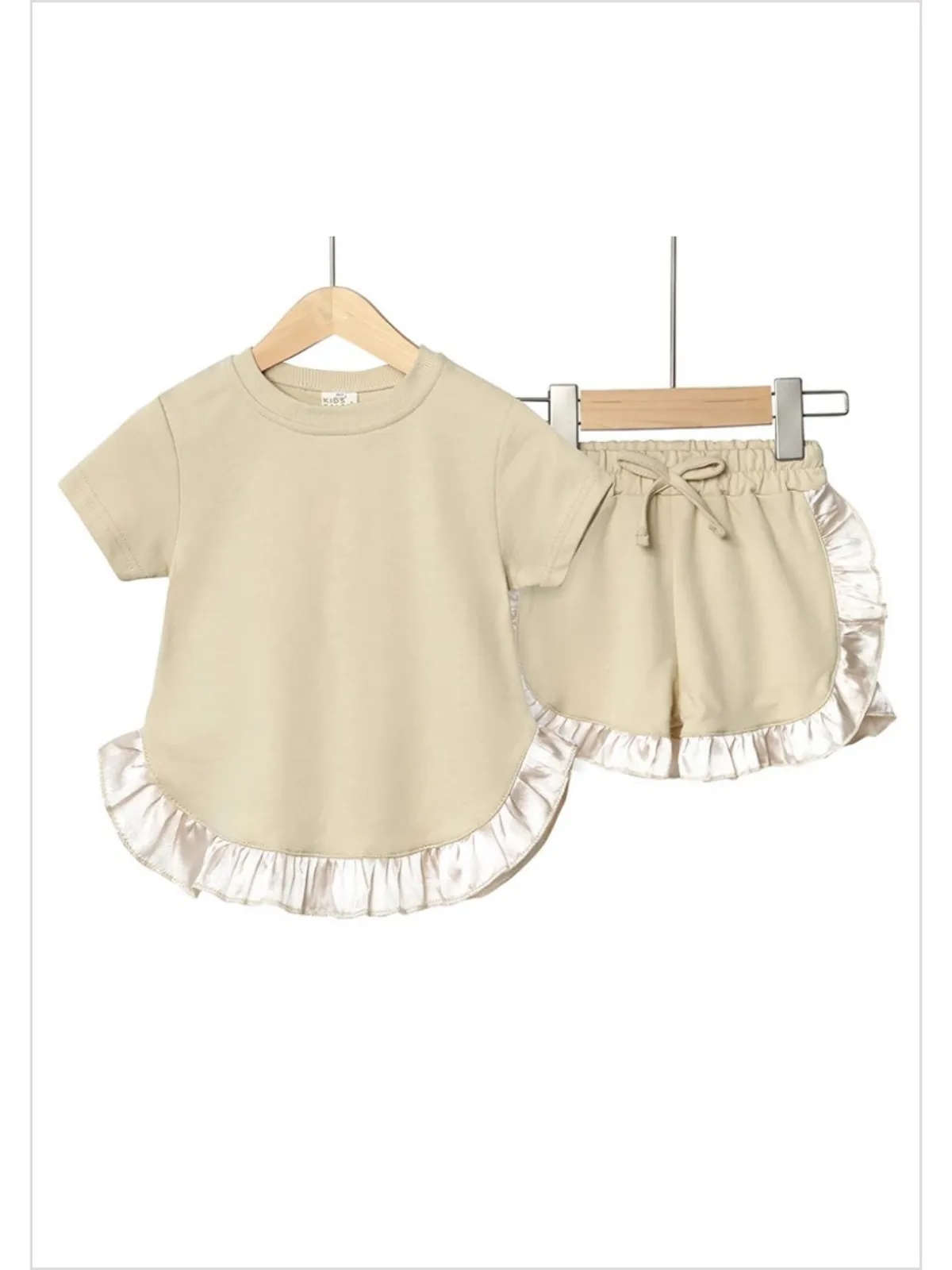 Ruffle My Fashion Trim Tee and Short Set