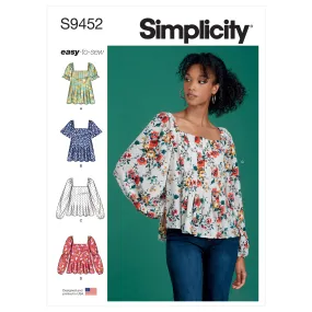 Simplicity S9452 Misses' Tops