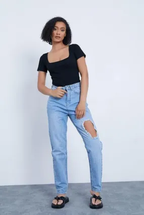 Square Neck Crop Top