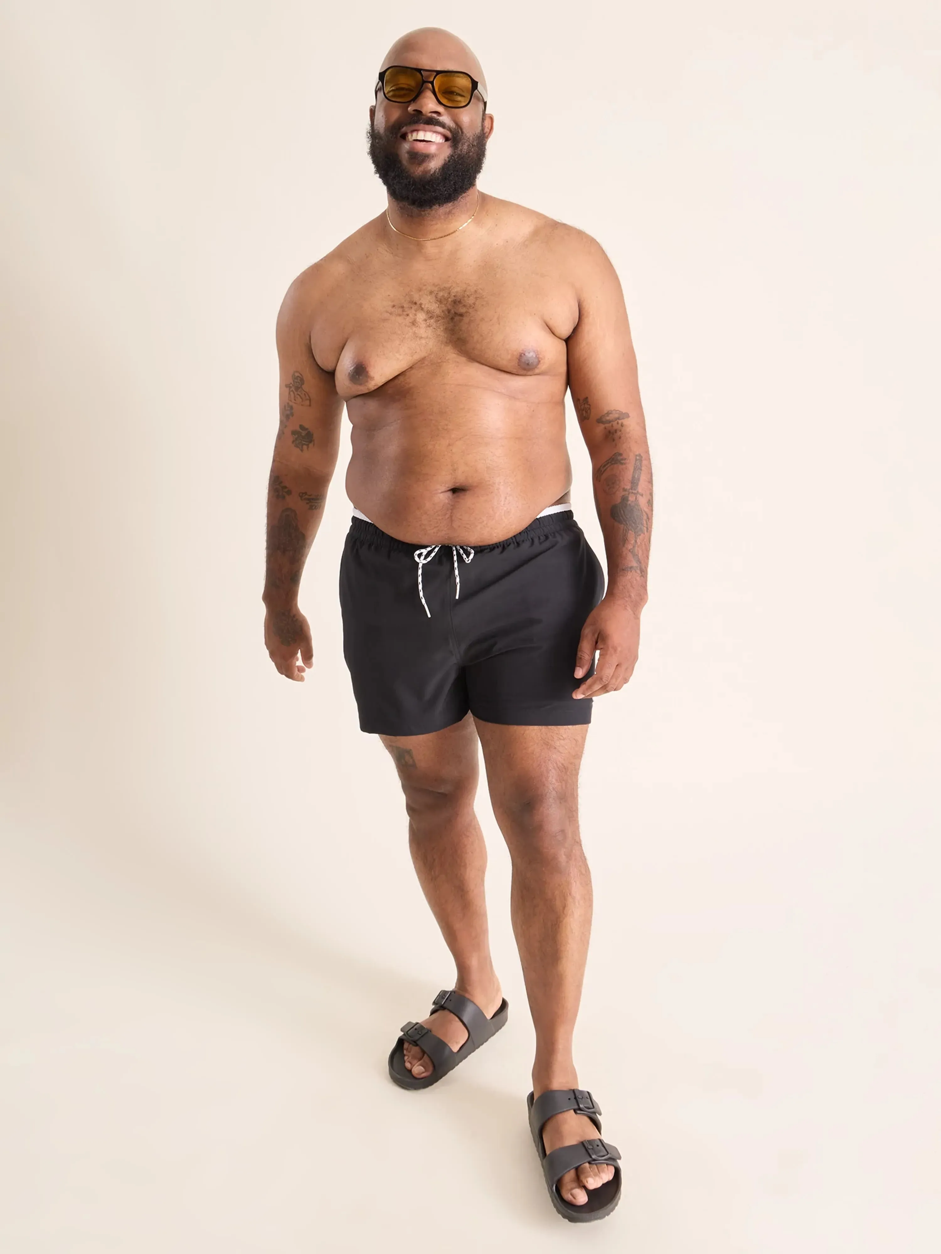 The Electric Capes 4" (Classic Lined Swim Trunk)