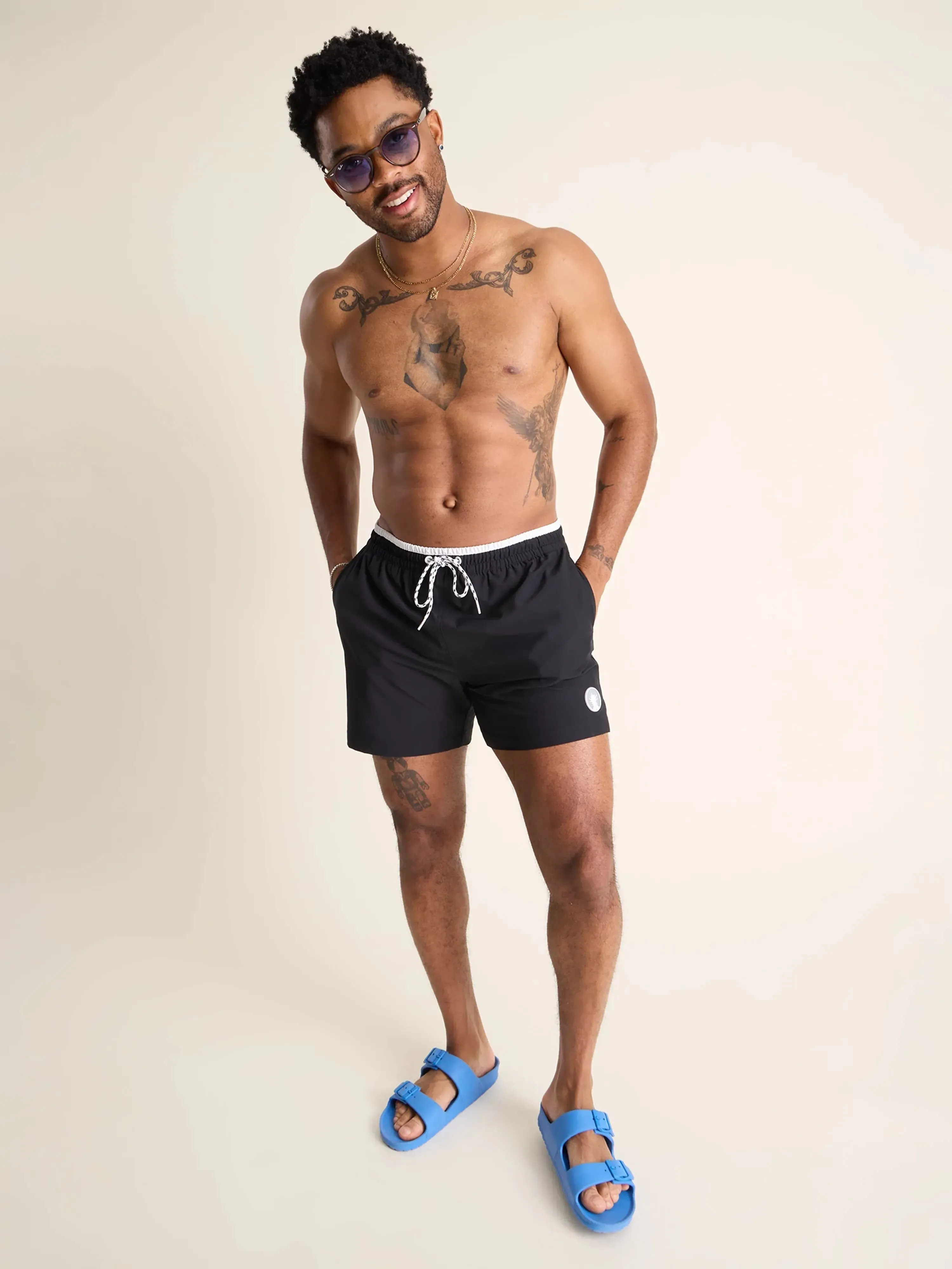 The Electric Capes 5.5" (Classic Lined Swim Trunk)