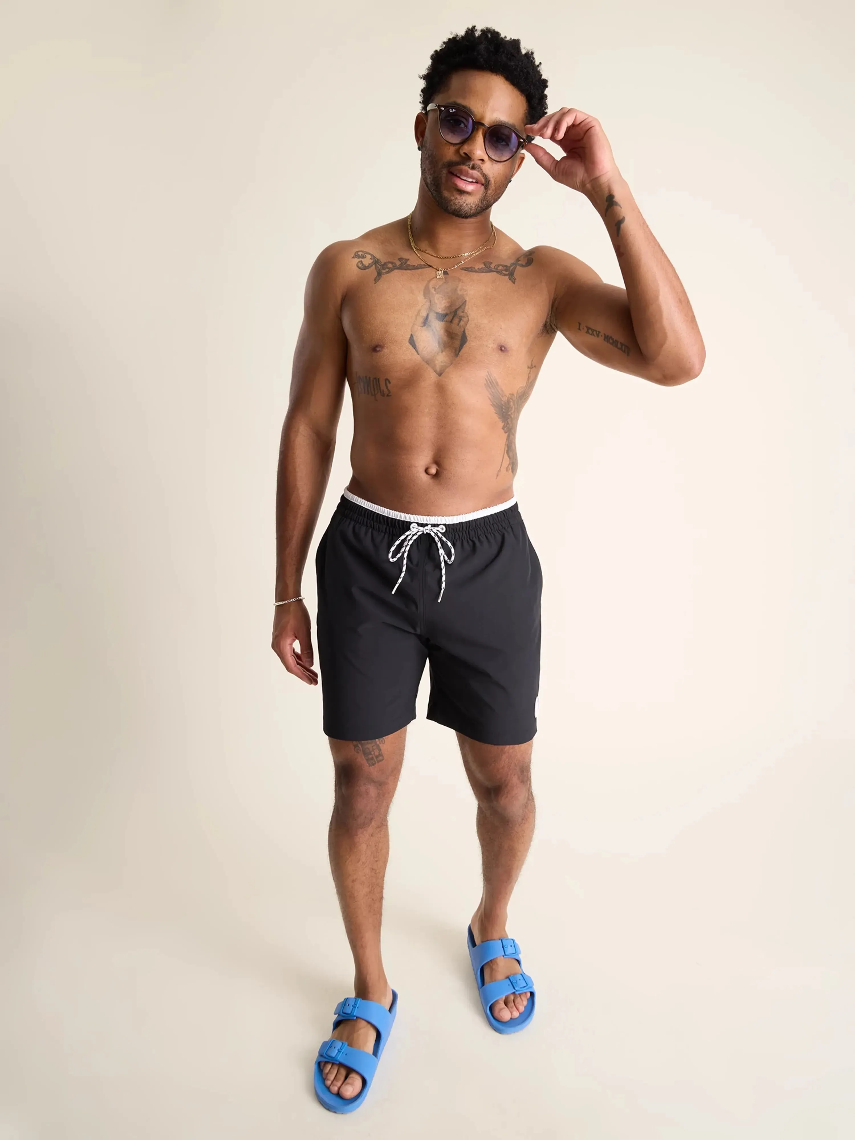 The Electric Capes 7" (Classic Lined Swim Trunk)